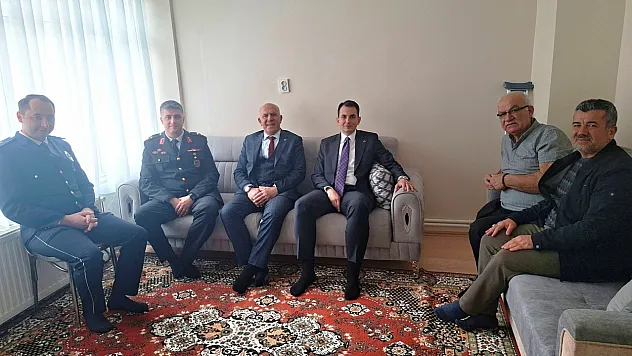 Hisarcık'ta şehit ailesi ve gazilere bayram ziyareti
