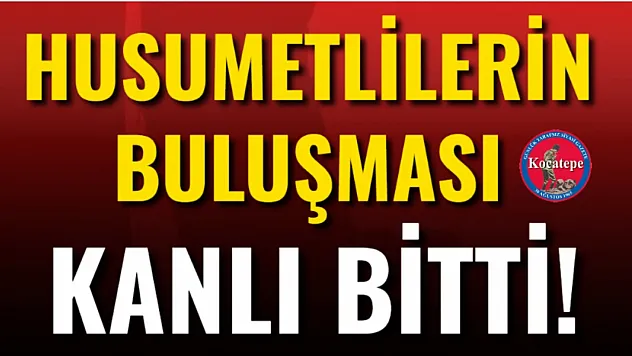 Husumetlilerin Buluşması Kanlı Bitti!