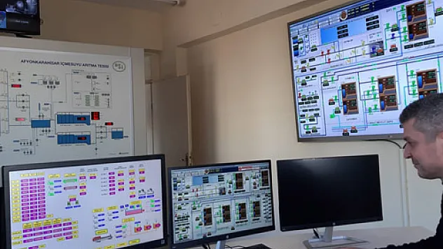 İçme suyu SCADA sistemi  ile online olarak yönetiliyor