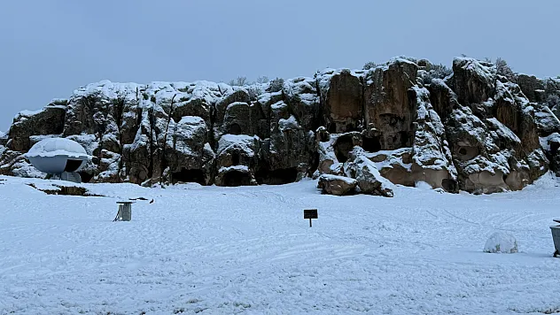 İhsaniye'de Yoğun Kar Yağışı