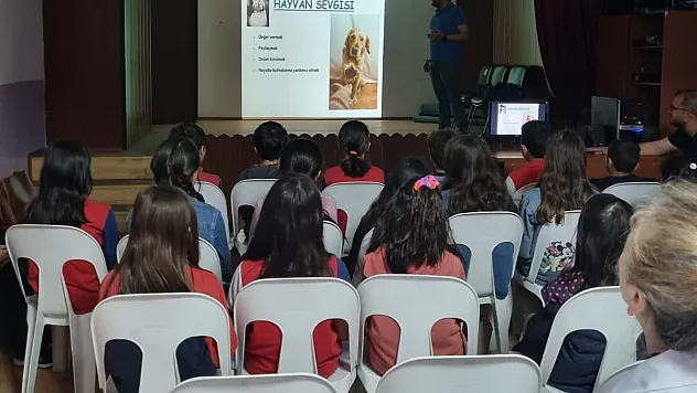 İl Tarım ve Orman Müdürlüğünden Öğrencilere Hayvan Sevgisi Eğitimi