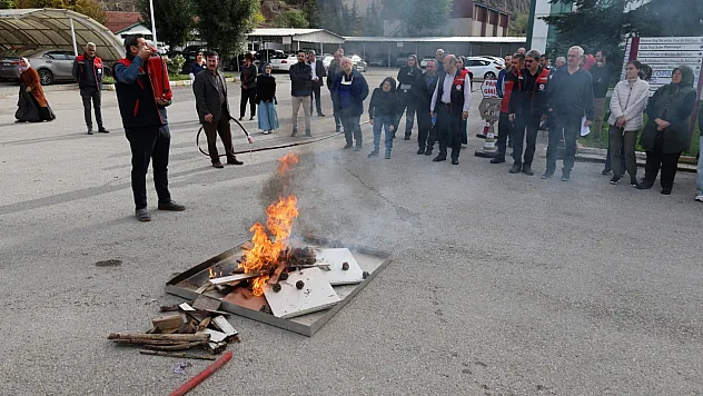İl Tarım Ve Orman Müdürlüğünde Yangın Ve Tahliye Tatbikatı