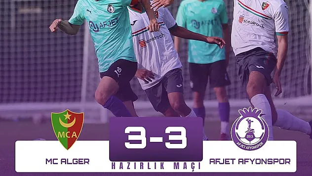 Jetler Cezayirli takımla berabere kaldı