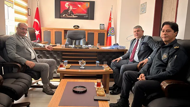 Kaymakam Arıkan'dan, Tayyar Arıkan'a Ziyaret