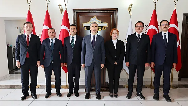 Kaymakamlardan ilk ziyaret Vali Aktaş'a