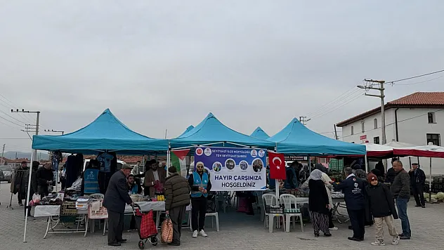Kırka'da Geliri Gazze'ye Ulaştırmak Amacı İle Hayır Çarşısı Açıldı
