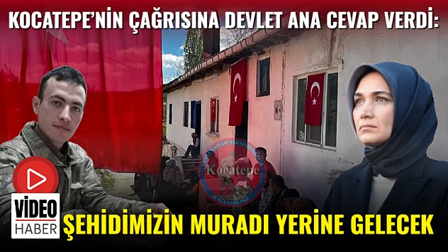 Kocatepe'nin Çağrısına Devlet Ana Cevap Verdi: Şehidimizin Muradı Yerine Gelecek