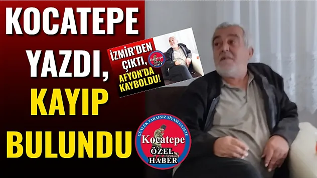 Kocatepe Yazdı, Kayıp Bulundu