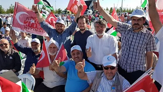 Kudüs Mitingi'nde İsrail lanetlendi