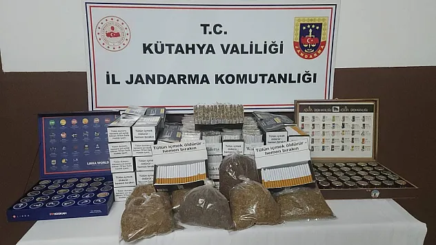 Kütahya'da Kaçak Tütün Operasyonu