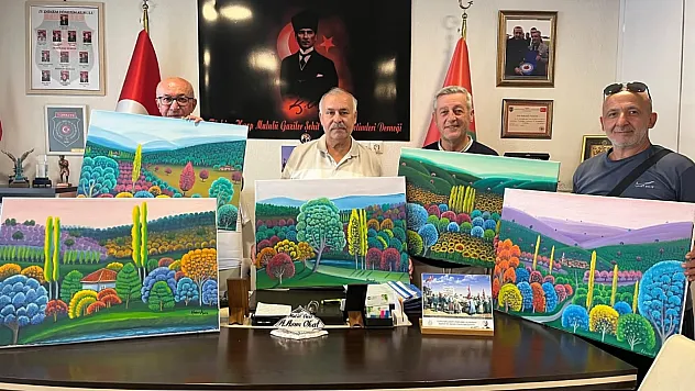 Kütahya'da Ressam Hasan Kara'dan Anlamlı Bağış