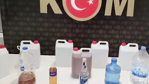 Kütahya'da Sahte İçki Operasyonu, 50 Litre Alkol Ele Geçirildi