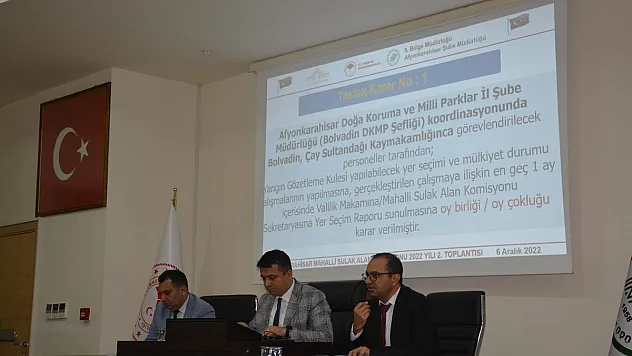 'Mahalli Sulak Alan Komisyonu' yangın gündemi ile toplandı