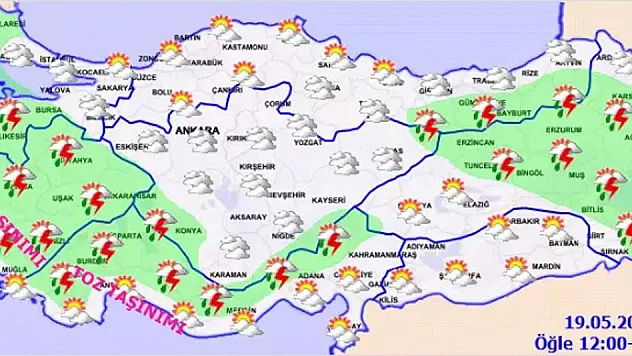 Meteoroloji Bugün İçin Uyardı