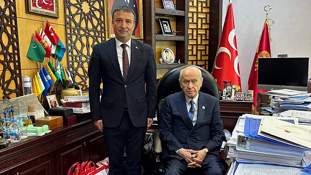 MHP İl Başkanı Kahveci, Bahçeli ile Görüştü