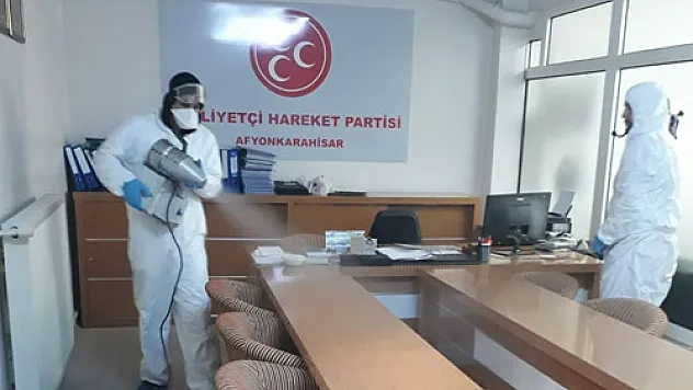 MHP koronaya karşı dezenfekte edildi