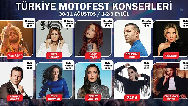 MotoFest'e ünlüler rüzgarı esecek