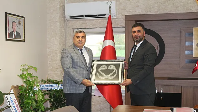 Müdür Sünnetci'den, Müdür Aslan'a Hayırlı Olsun Ziyareti