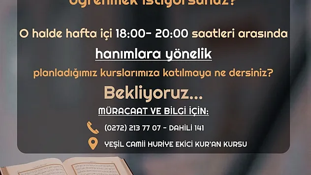 Müftülük’ten çalışan kadınlar özel program
