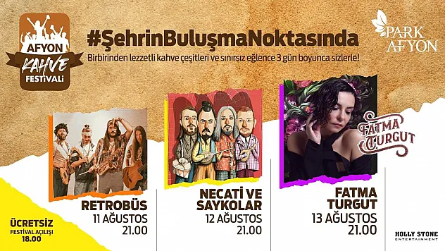 Park Afyon AVM'de 'Kahve Festivali' başlıyor