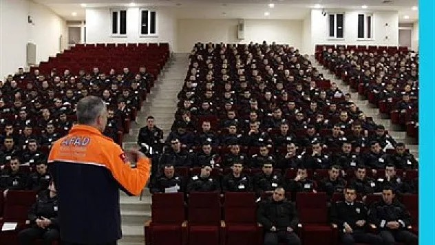 Polis adaylarına afet eğitimi verildi