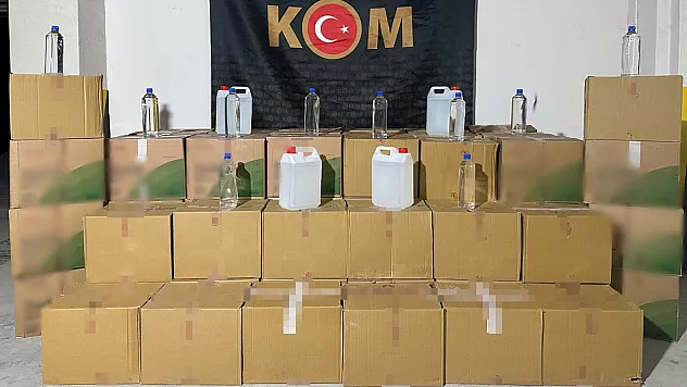 Polis Ekipleri Bin 500 Litre Kaçak Alkol Ele Geçirdi