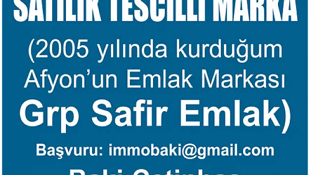 SATILIK TESCİLLİ MARKA