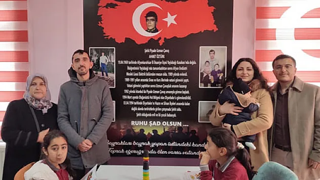 Şehit kızına anlamlı doğum günü sürprizi