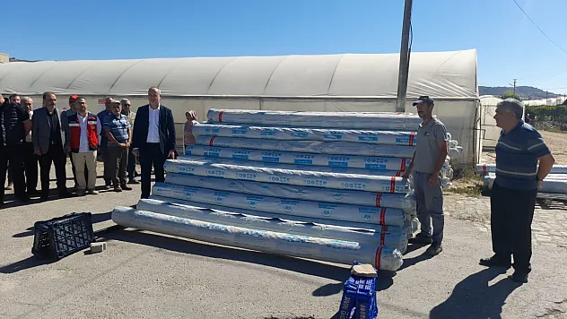 Simav'da 34 Sera Sahibine Yüzde 50 Hibeli 23 Ton Sera Naylonu Dağıtıldı