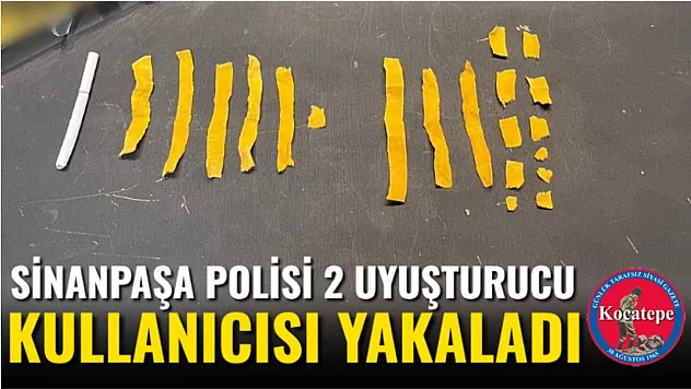 Sinanpaşa Polisi 2 Uyuşturucu Kullanıcısı Yakaladı
