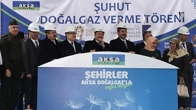 Şuhut'ta doğalgaz tamam, sırada kayak merkezi var