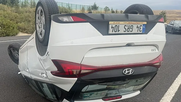 Takla Atan Otomobilden Şans Eseri Yaralı Çıkmadı!