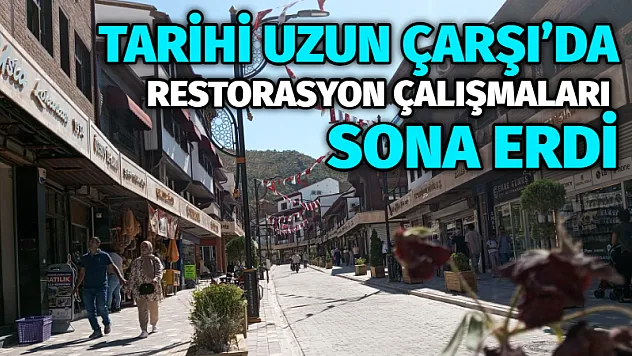 Tarihi Uzun Çarşı'da restorasyon çalışmaları sona erdi