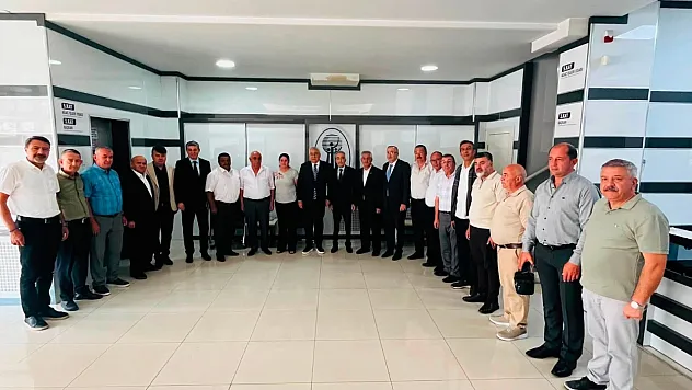 TESK Genel Başkanı Palandöken'den ESOB Başkanı Üstün'e Hayırlı Olsun Ziyareti