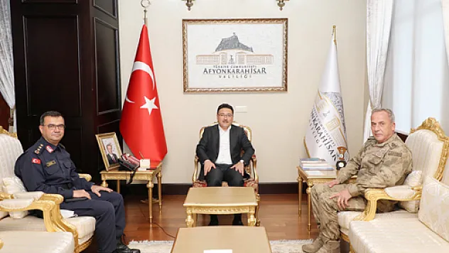 Tuğgeneral Okyar’dan Vali Çiçek'e ziyaret