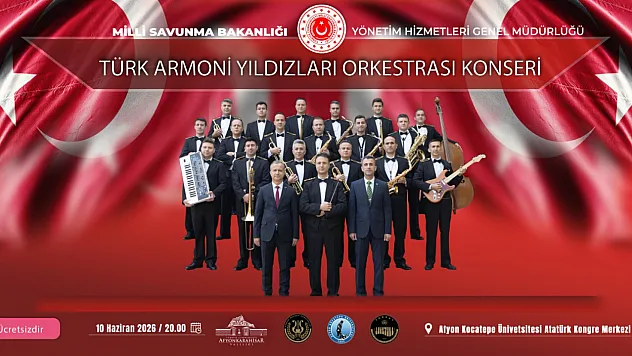 Türk Armoni Yıldızları Afyon'da Konser Verecek