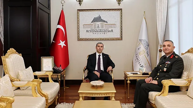 Vali Aktaş, Tuğgeneral Tecimer'i Kabul Etti