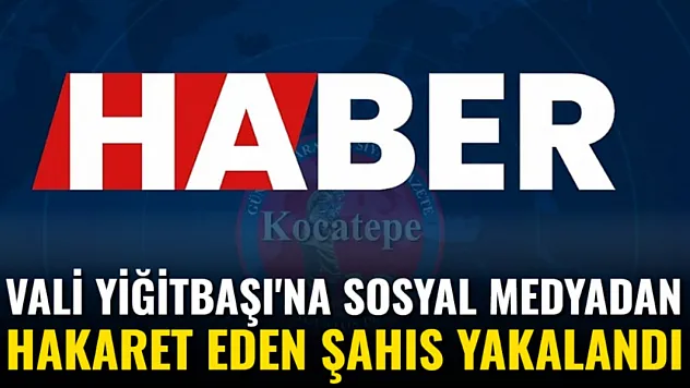 Vali Yiğitbaşı'na Sosyal Medyadan Hakaret Eden Şahıs Yakalandı