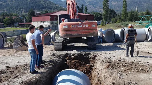 Yağmursuyu  çalışmaları sürüyor