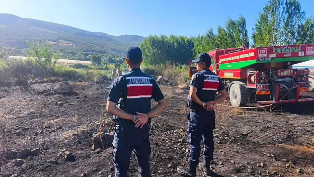 YHT Hattı Yakınında Korkutan Yangın!