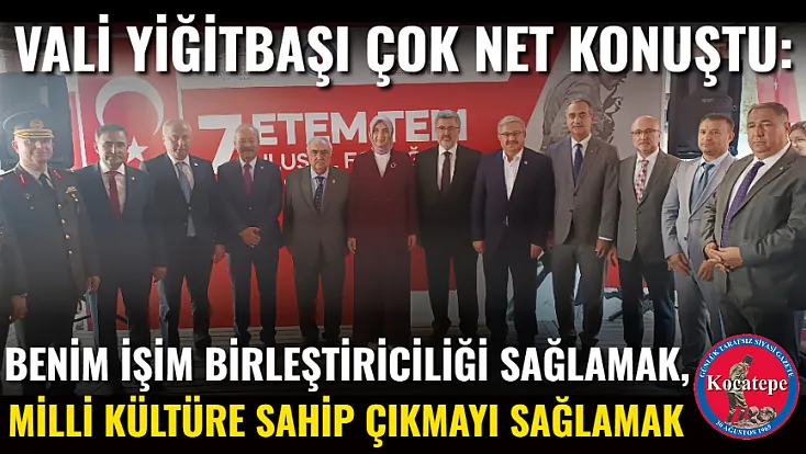 Benim İşim Birleştiriciliği Sağlamak, Milli Kültüre Sahip Çıkmayı Sağlamak