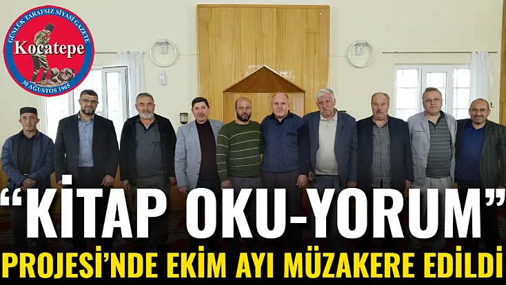 “Kitap Oku-Yorum” Projesi’nde Ekim Ayı Müzakere Edildi