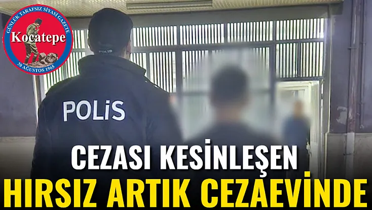 Cezası Kesinleşen Hırsız Artık Cezaevinde