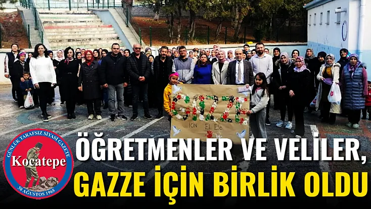 Öğretmenler Ve Veliler, Gazze İçin Birlik Oldu