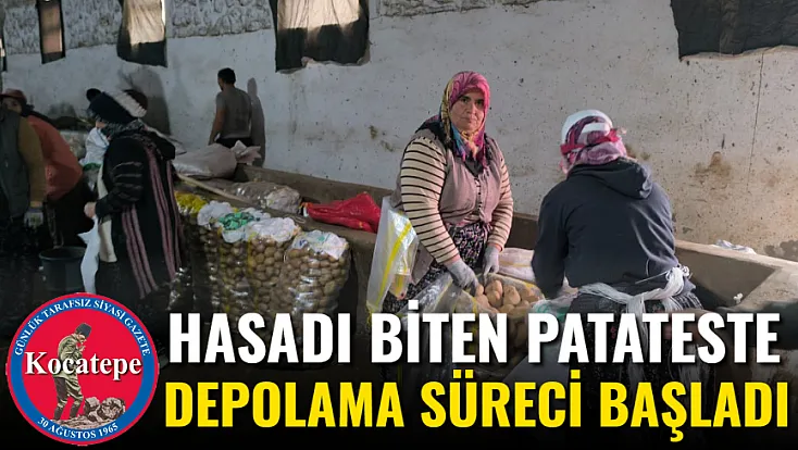Hasadı Biten Patateste Depolama Süreci Başladı