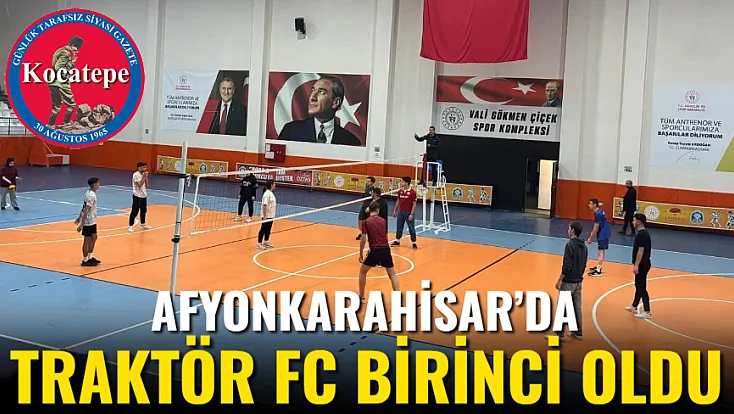 Afyon’da Traktör FC Birinci Oldu