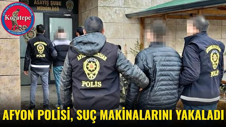 Afyon Polisi, Suç Makinalarını Yakaladı