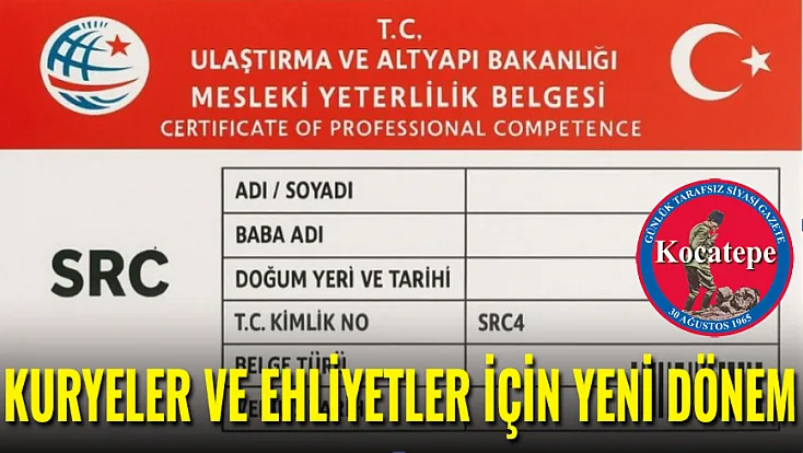 Kuryeler Ve Ehliyetler İçin Yeni Dönem