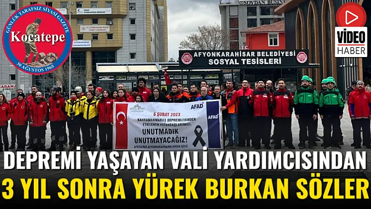 Depremi Yaşayan Vali Yardımcısından 3 Yıl Sonra Yürek Burkan Sözler