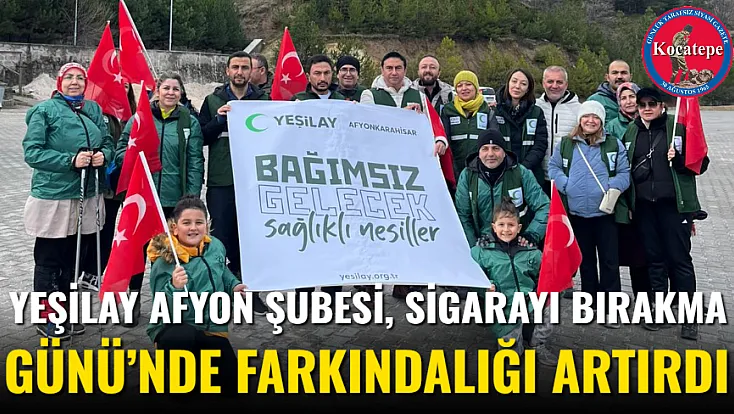 Yeşilay Afyon Şubesi, Sigarayı Bırakma Günü’nde Farkındalığı Artırdı